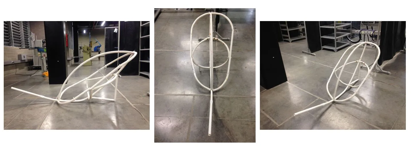 Stress and displacement field across the simulated chassis under the combined load case.
