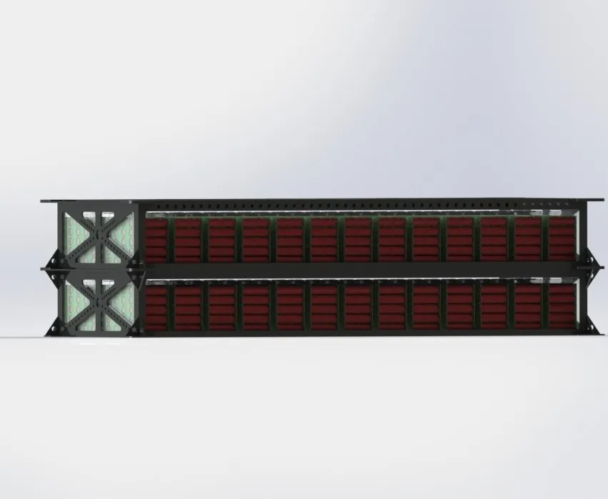 Soft fitment model of the case used to validate clearances and removal paths inside the body.