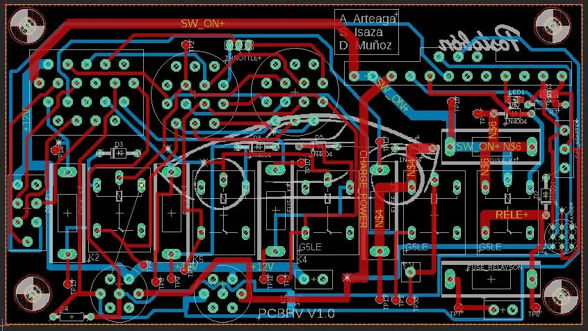 Manufactured high-voltage board.