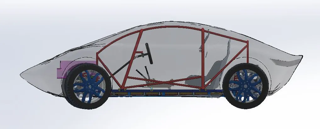 KRATOS Solar Car II powertrain with the new PCB stack installed.